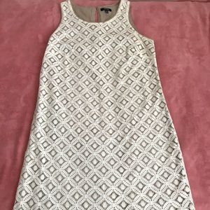 Pre-owned midi cream dress xs-m